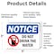 Signmission Do Not Drink The Water, 5 in W x Rectangle, Vinyl Decal OS-2PACK-NS-D-35-L-15427 - alternate 3